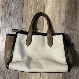 Fossil Tri-color Leather Tote